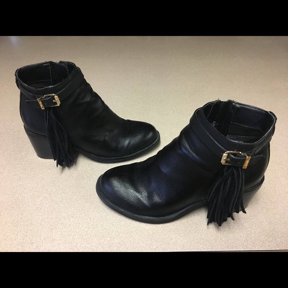 Sam Edelman - Jolie Leather Fringe Booties